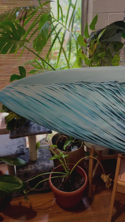 "Wave Study Number 14" - Hand-Painted Surfboard