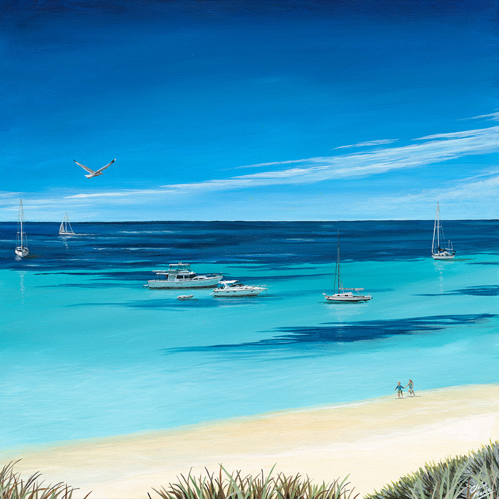 "Tranquility - Longreach Bay No. 2" - limited edition 30 x 30 cm fine art print