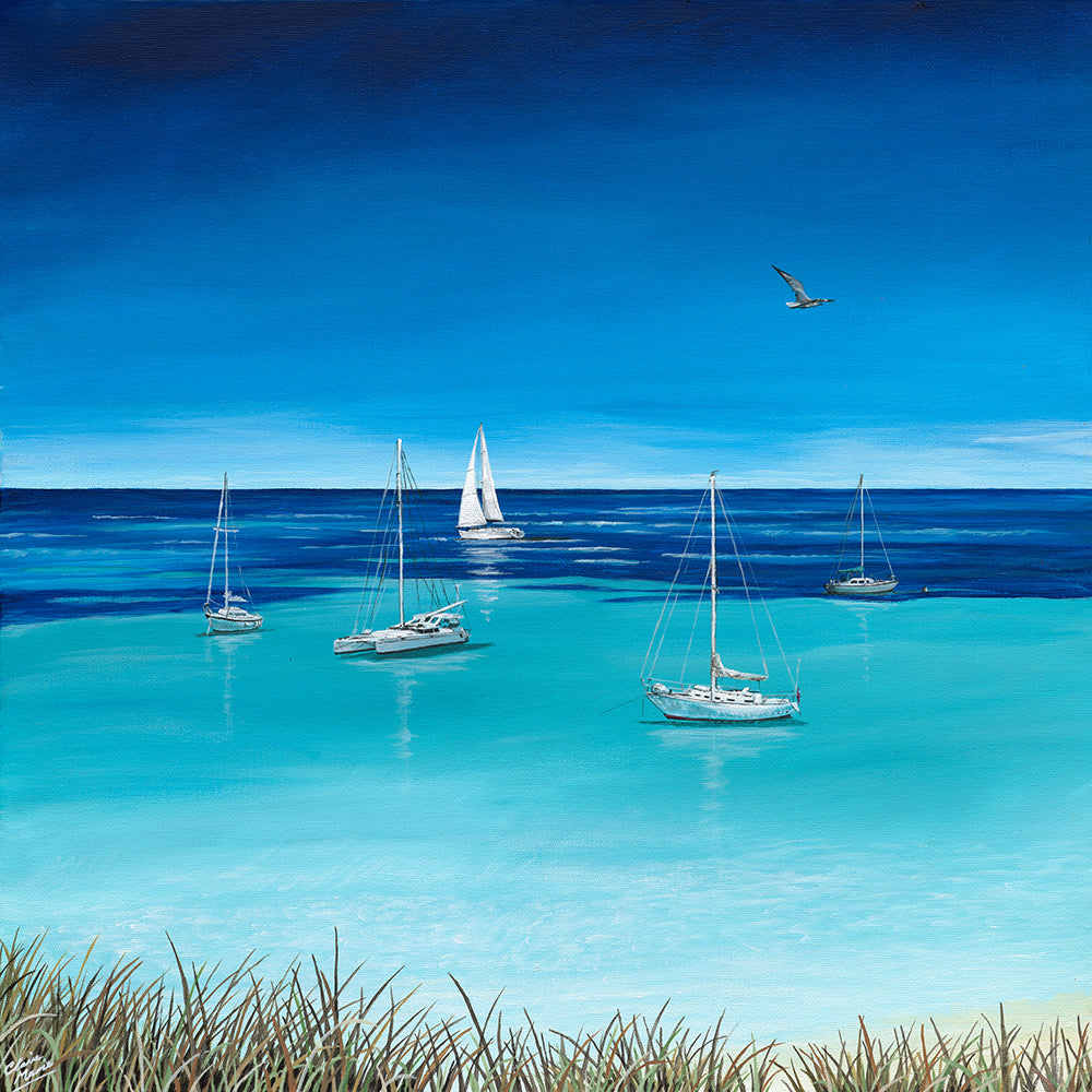 "Tranquility - Longreach Bay No. 1" - limited edition 30 x 30 cm fine art print